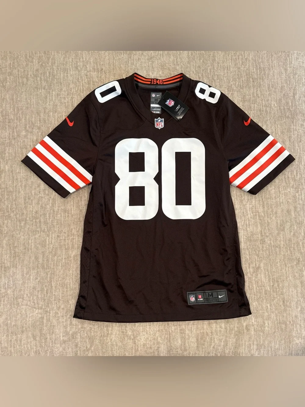 Men’s Size Medium Jarvis Landry #80 Cleveland Browns On Field Game Jersey NEW